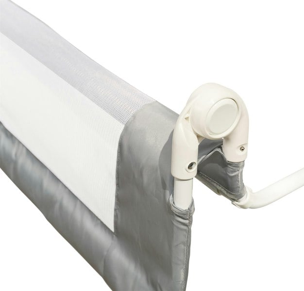 Safetots Narrow Bed Rail, Grey 90cm Wide x 40cm Tall, Toddler Bed Guard For Safety