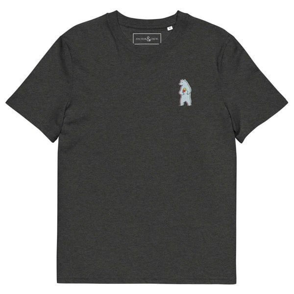ANCHOR & CREW Polar Bear x Ice Cream In The Wild Organic Cotton Embroidered T-Shirt