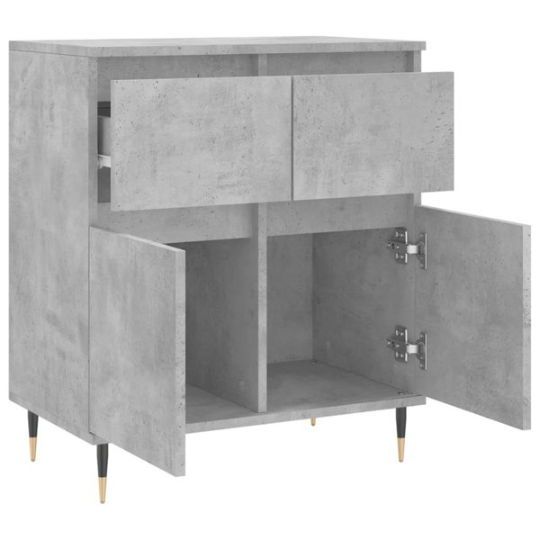 Berkfield Sideboard Concrete Grey 60x35x70 cm Engineered Wood