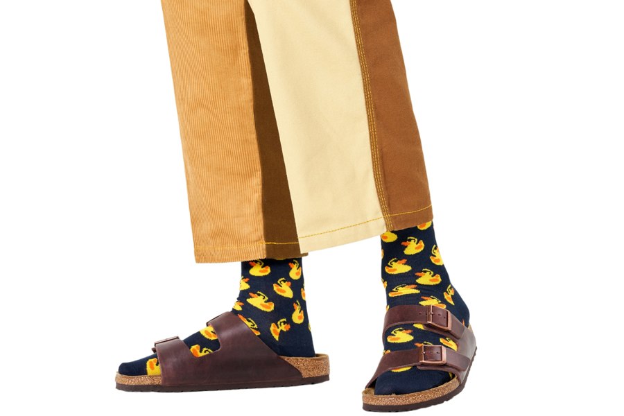 Happy Socks Rubber Duck Socks, Navy