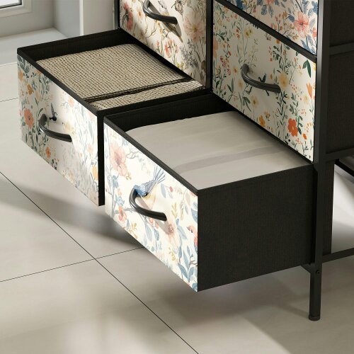 Wyld Haus Tonona Wooden White 8 Drawer Storage Chest