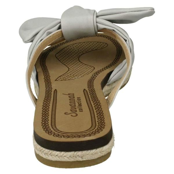 Savannah Ladies Savannah Flat Rope Edged Mules