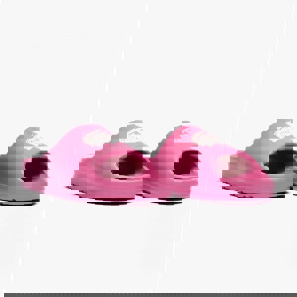 Lacoste CROCO 2.0 Womens Cushioned Sliders Pink/Off White