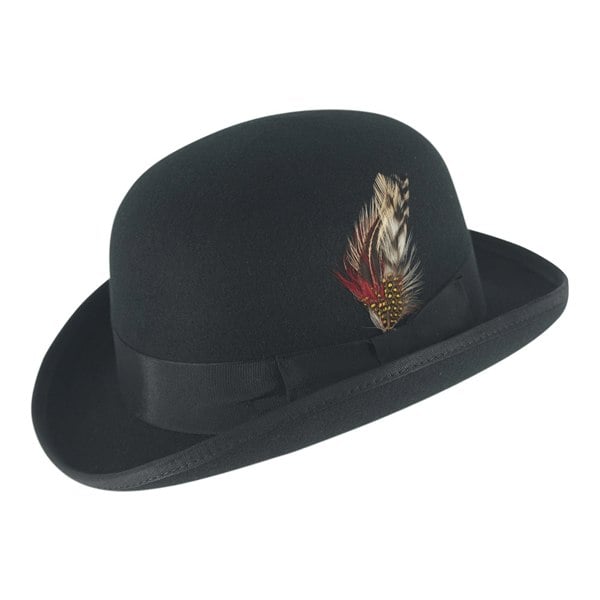 Gamble & Gunn Black Wool Bowler Hat Gamble & Gunn