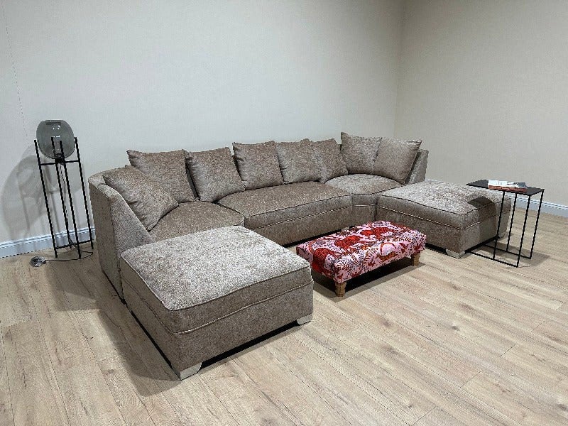 PREMIUM PINK PRINTED ELEPHANT Ottoman seat 