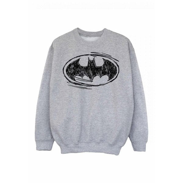 Batman Boys Sketch Logo Sweatshirt - Sports Grey