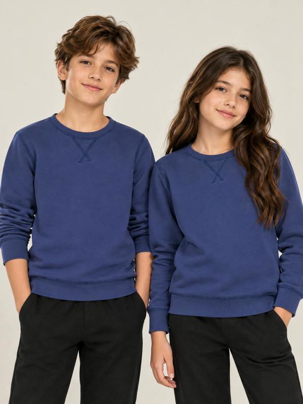 Childsplay Kids Cotton Sweatshirt in Navy