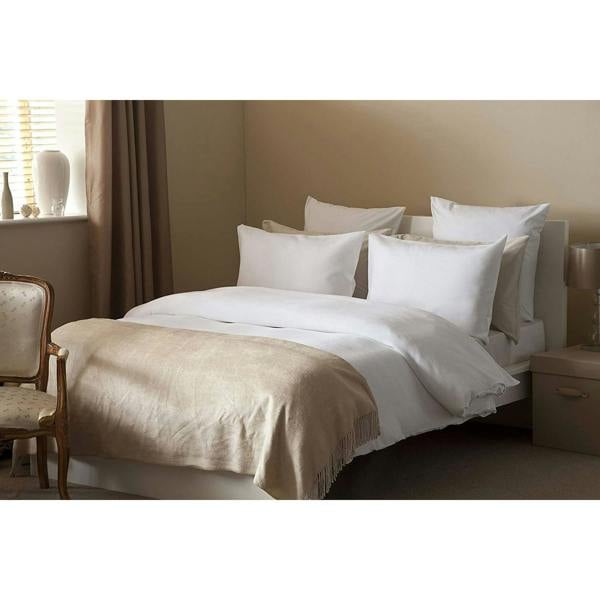 Belledorm Waffle Weave Cotton Cover Set - White - 