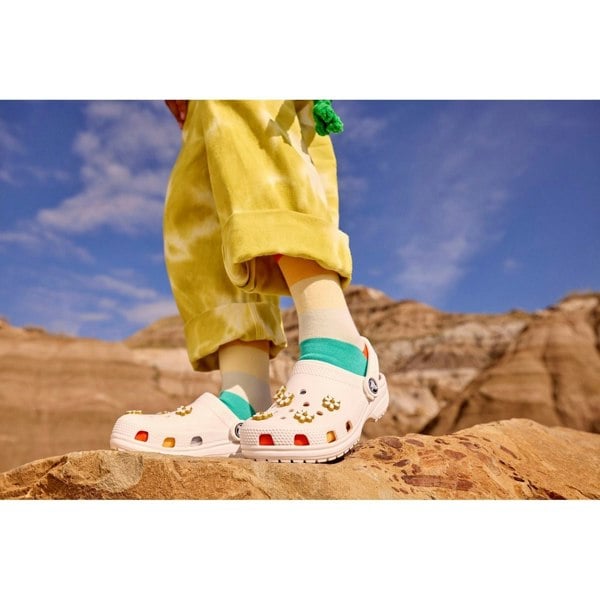 Crocs Kids' Classic Clog Thermoplastic White Loafers