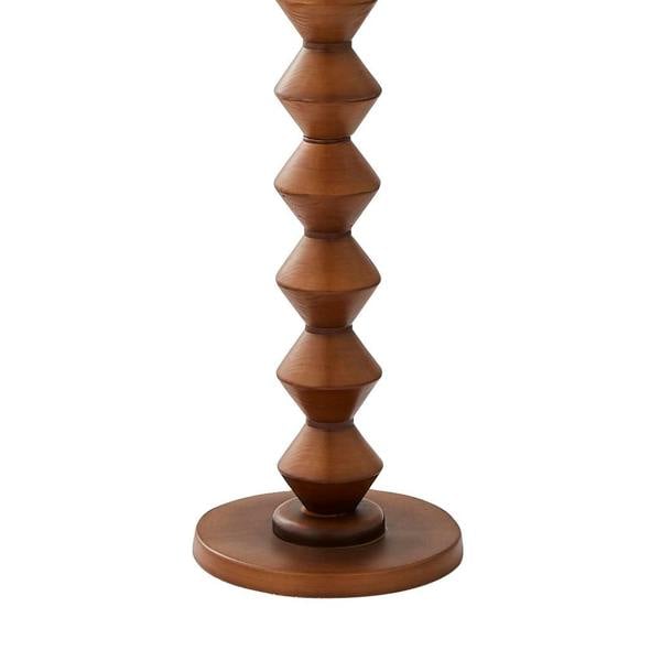 Trezza Walnut Floor Lamp