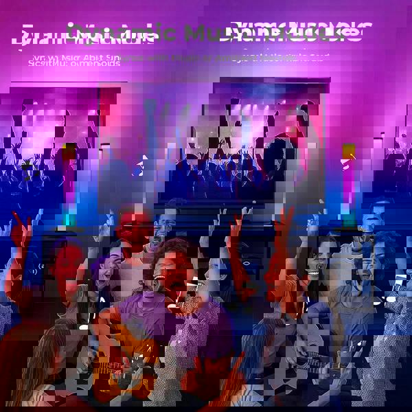 Emitto 2x Smart RGB LED Light Bar Ambient Lamp Color Changing Music TV Backlight