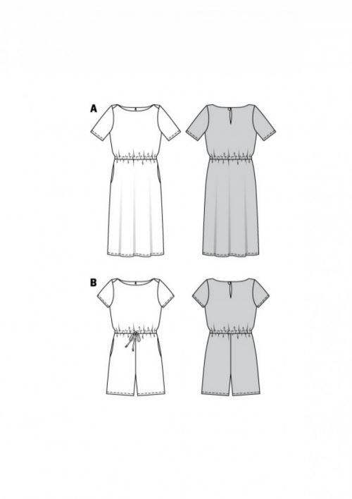 Burda Sewing Pattern 6004 Dresses and Jumpsuits For Women, 8-20 (34 - 44) - Easy