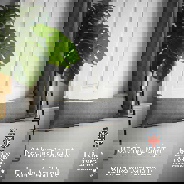 Luxury Living Velvet Chenille Thermal Fleece Lined Single Pencil Pleat Door Curtain