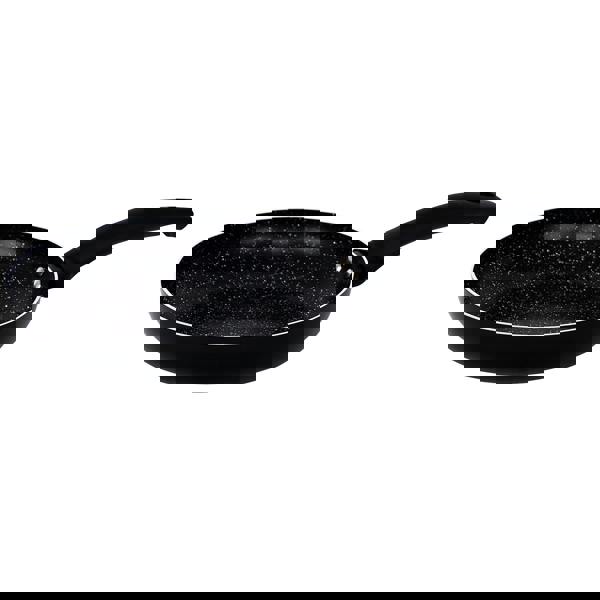 Gr8 Home Aluminium 8 Pc Marble Ceramic Non Stick Induction Frying Pan Saucepan Set Black