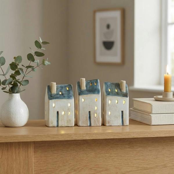 Garden Greatness Trio LED Rustic Village Cottage Decor
