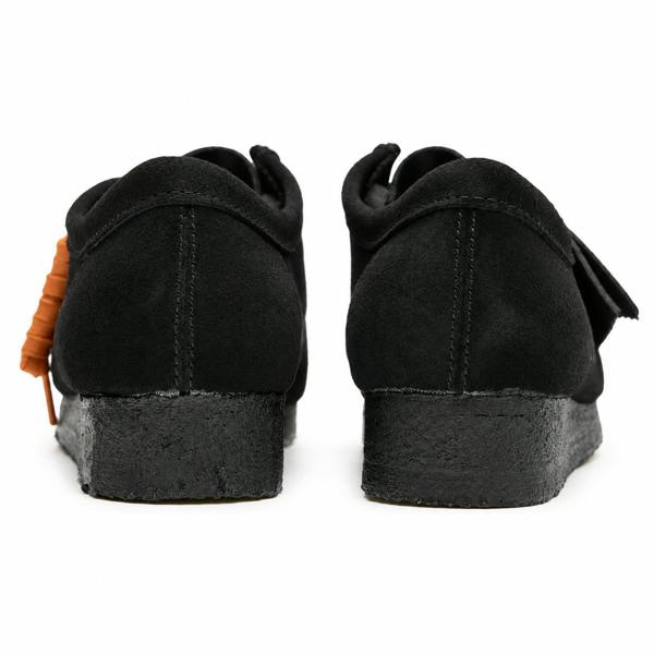 Clarks Originals Wallabee Shoes Black Suede