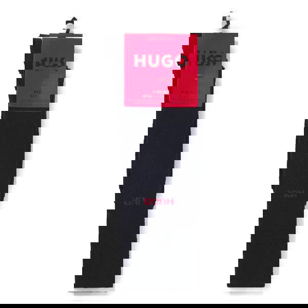 Hugo Mens Logo Socks (Pack of 2) - Dark Blue - 