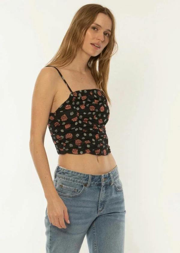 Sisstrevolution Summer Squad Woven Tank ladies top Sisstrevolution Black XS