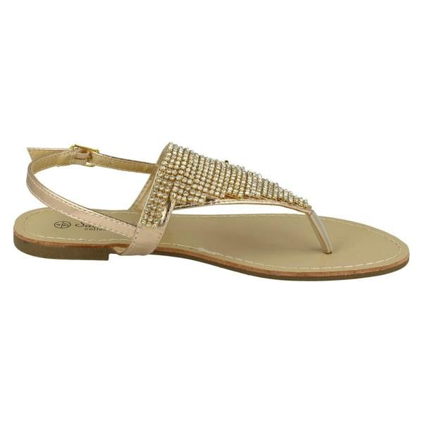 Savannah Ladies Savannah Toe Post Diamante Sandals