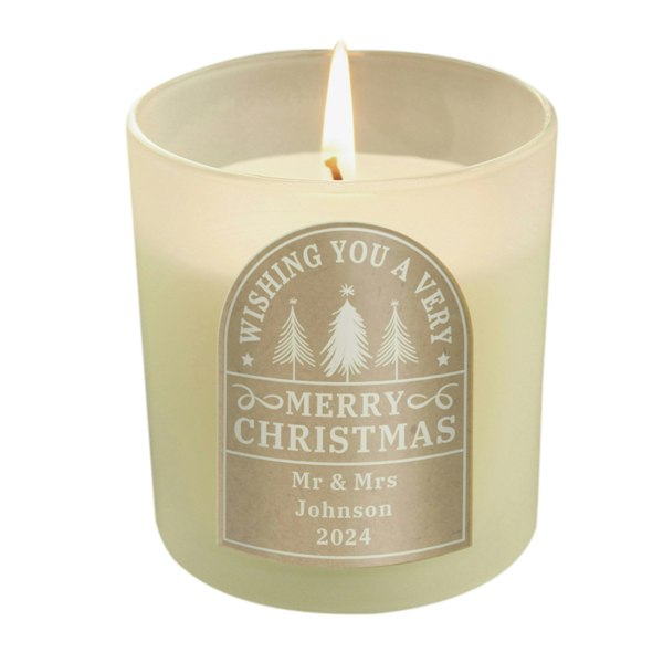 Personalised Memento Company Personalised Christmas Candle Jar