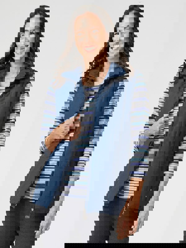 PennyPlain Quilt Gilet - Midnight Blue