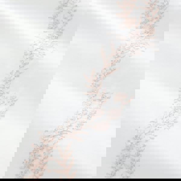 Bianca Camille Embroidered Floral 200 Thread Count Cotton Duvet Cover Set White / Pink