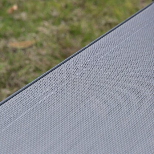 Wyld Haus Babane 4 Seater Minimal Garden Patio Set Grey Mesh Aluminium Frame