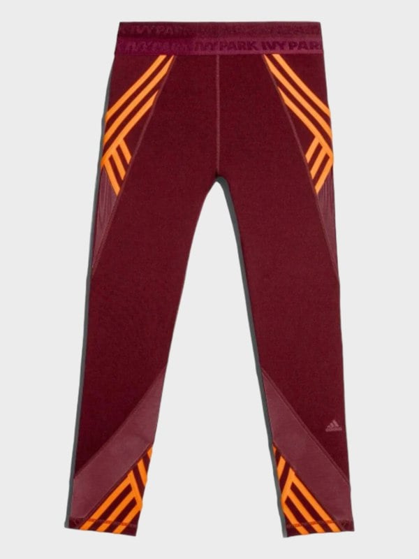 Adidas Ivy Park 7/8 Tights Maroon/Solar Orange - Supplied LuxuryAddias x Ivy Park