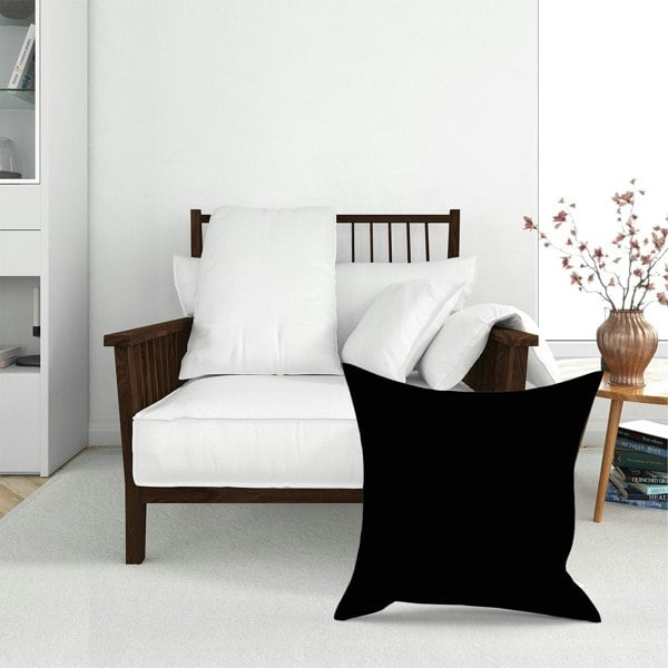 Warren Reed Midnight Black Floor Cushion