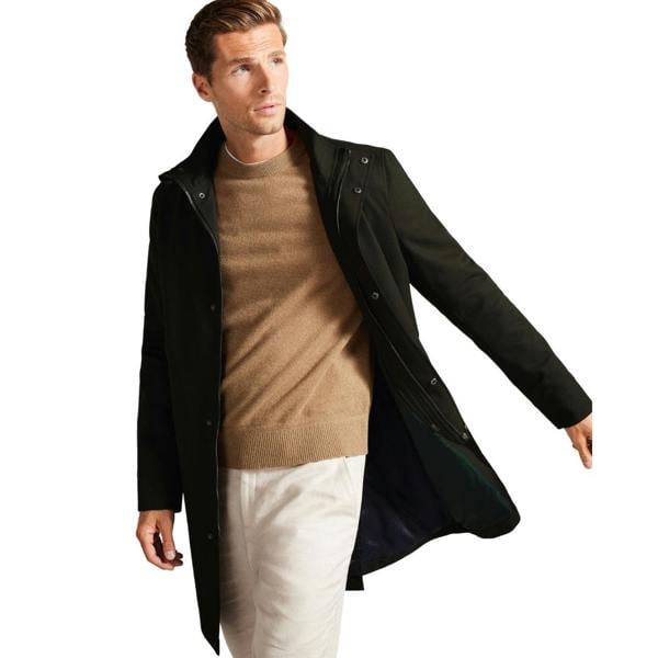Ted Baker MMO EROLSON Nylon Funnel Neck Coat 1