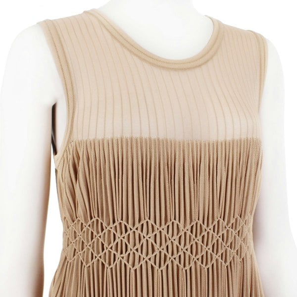 Alaia luxurious origami midi dress in a signature blush tone