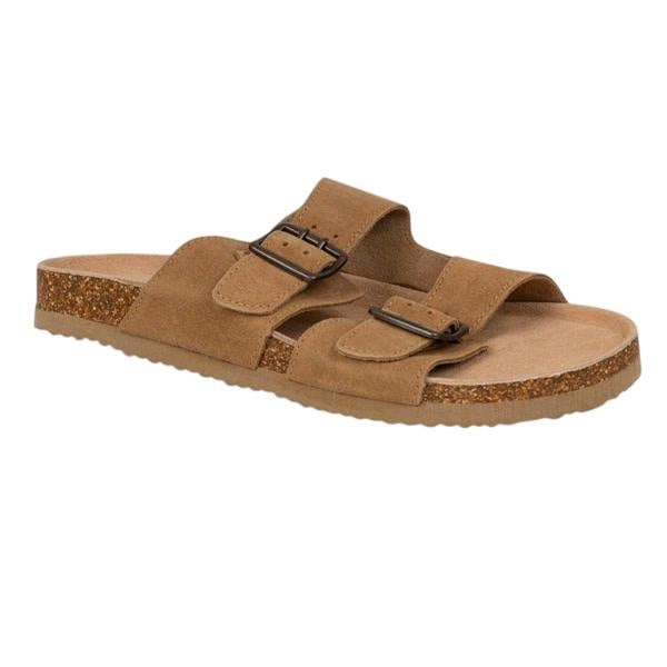 Trespass Womens/Ladies Suede Flatform Slides - Tan - 
