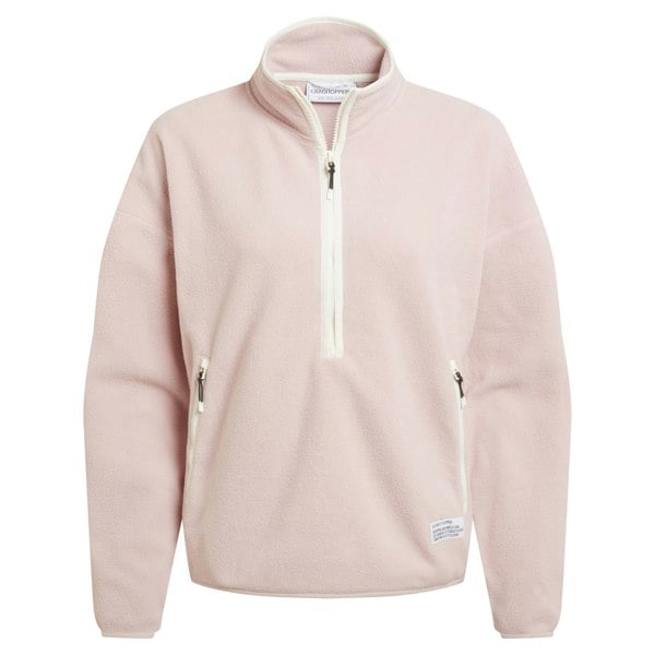 Craghoppers Womens/Ladies CO2 Renu Technology Half Zip Fleece Top - Dusky Carnation