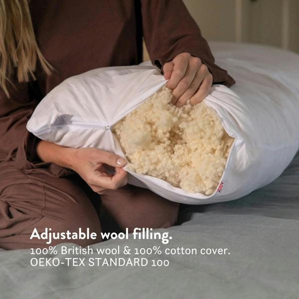 Putnams Wool Body Pillow - Side Sleep & Pregnancy