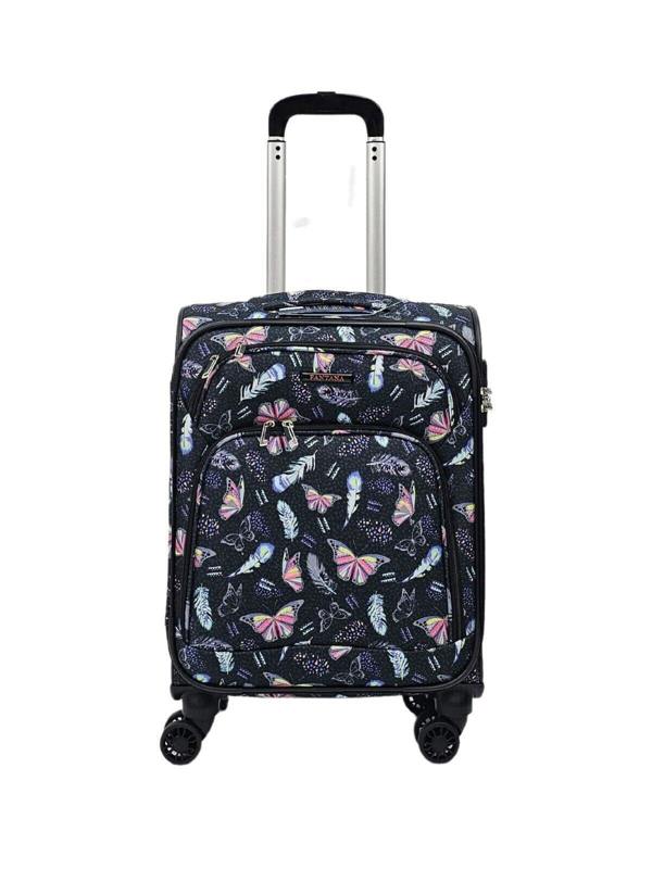 Eagle Luggage Soft Shell Cabin Suitcase 55 x 37 x 20 cm Lightweight Luggage Suitable for Easyjet, Ryanair