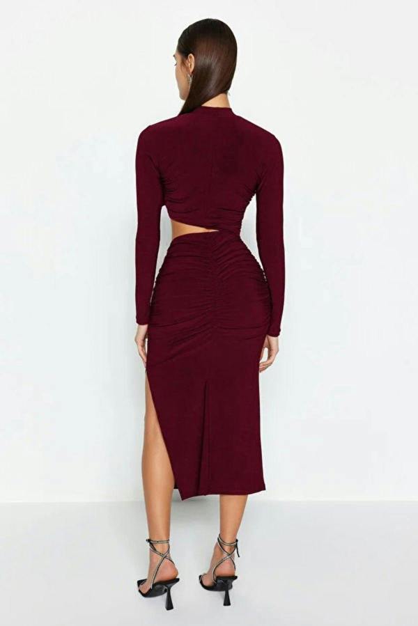 WOVCOR Elegant Evening Dress with Cut Out Details
