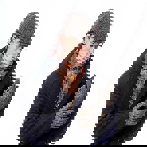 Heritage Traditions Mens Tweed Stud Gloves