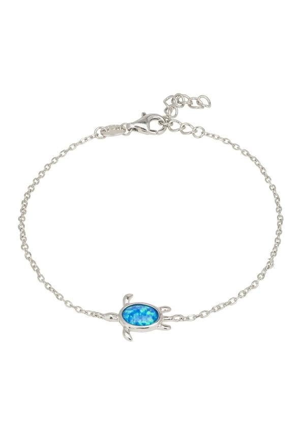 Latelita Turtle Blue Opalite Bracelet Silver