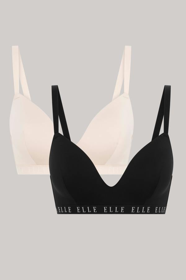ELLE Multi Pack (2) Padded Smooth Non Wired Bras