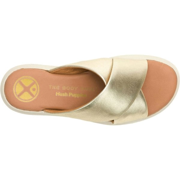 Hush Puppies Uplift Leather Women's Champagne Sandals