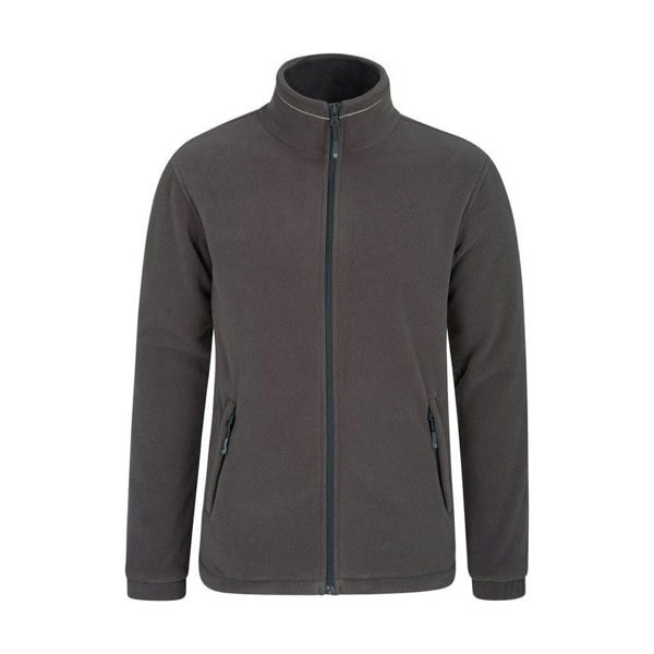 Mountain Warehouse Mens Bernard Windproof Fleece Jacket - Dark Grey