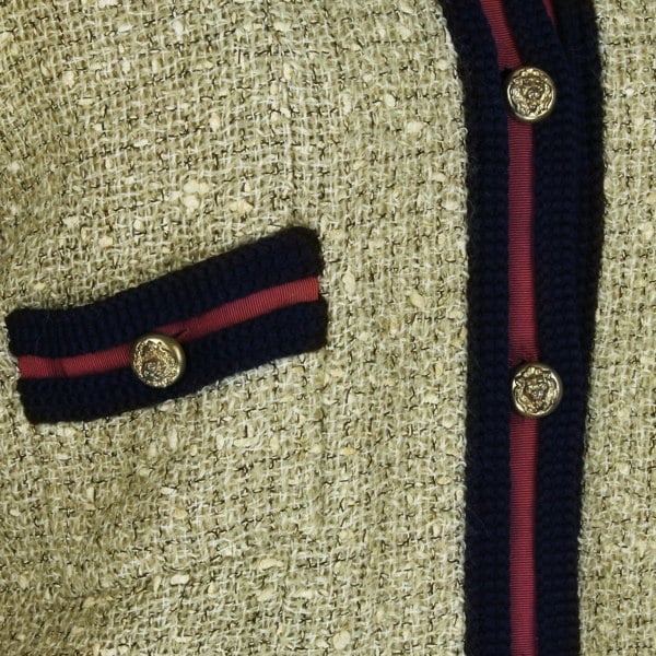 Chanel Vintage Antique Tweed Skirt Suit Elizabeth Taylor collectors item
