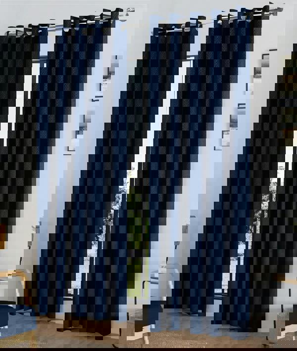 Luxury Living Temple Velvet Ring Top Blackout Curtains