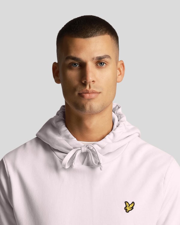 Lyle & Scott Branded Pull-over Hoodie - Light Pink