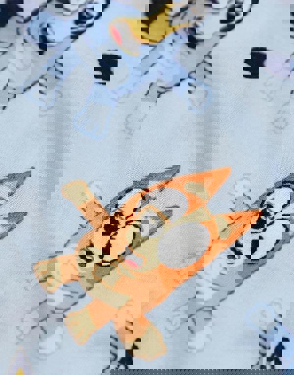 Bluey Boys Blue Character Long Sleeve Long Leg Pyjama and Jumper 3 Piece Set