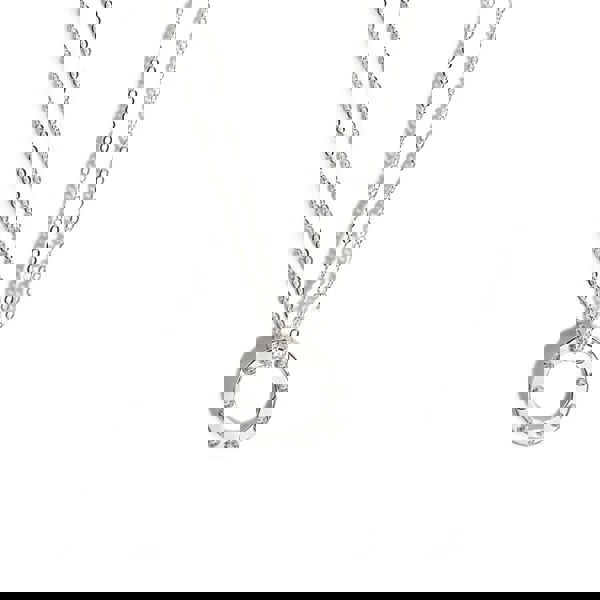 Say It With Luxe CZ Circle Necklace - Silver