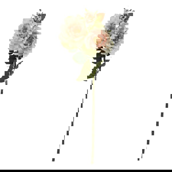 Hill Interiors The Natural Garden Collection Tea Rose Artificial Flower - Pale Pink