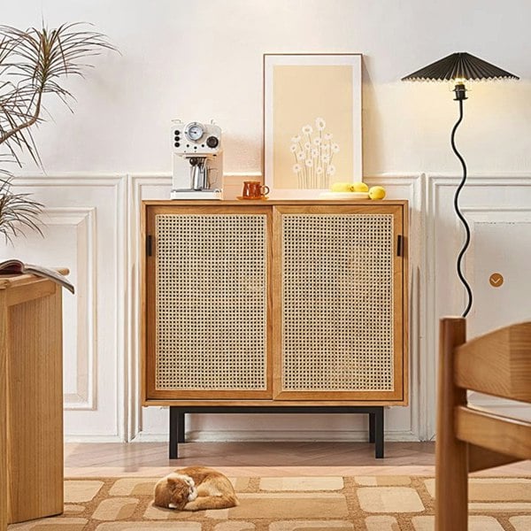 Haven Rattan Sideboard, Side Cabinet - cabinet for living area