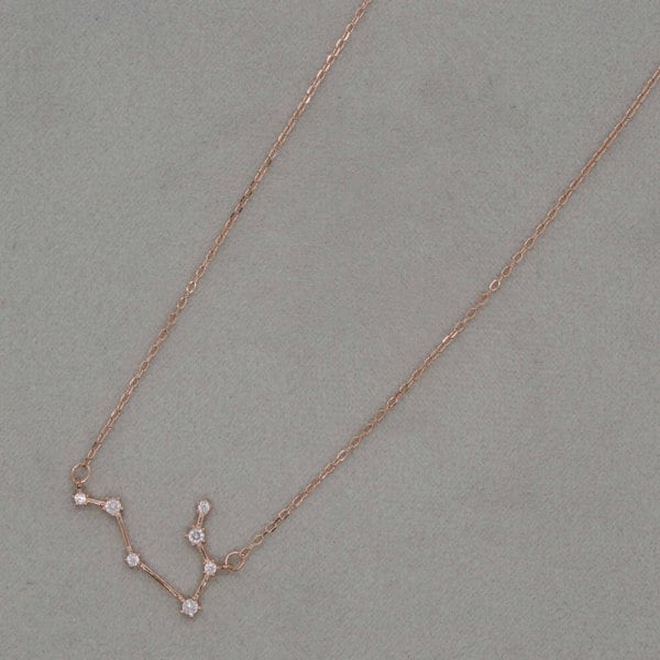 Gold Trip Gemini Zodiac Constellation Necklace