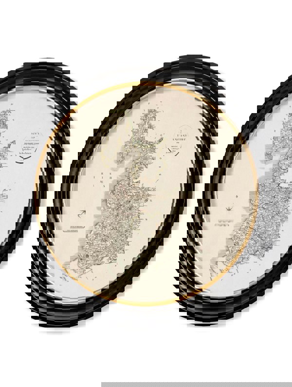 Exceptional Art c.1806 County Maps of England - Round